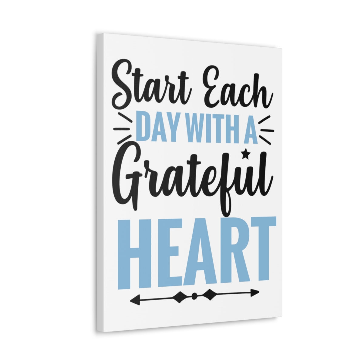 Scripture Walls A Grateful Heart Psalm 107:1 Christian Wall Art Print Ready to Hang Unframed-Express Your Love Gifts