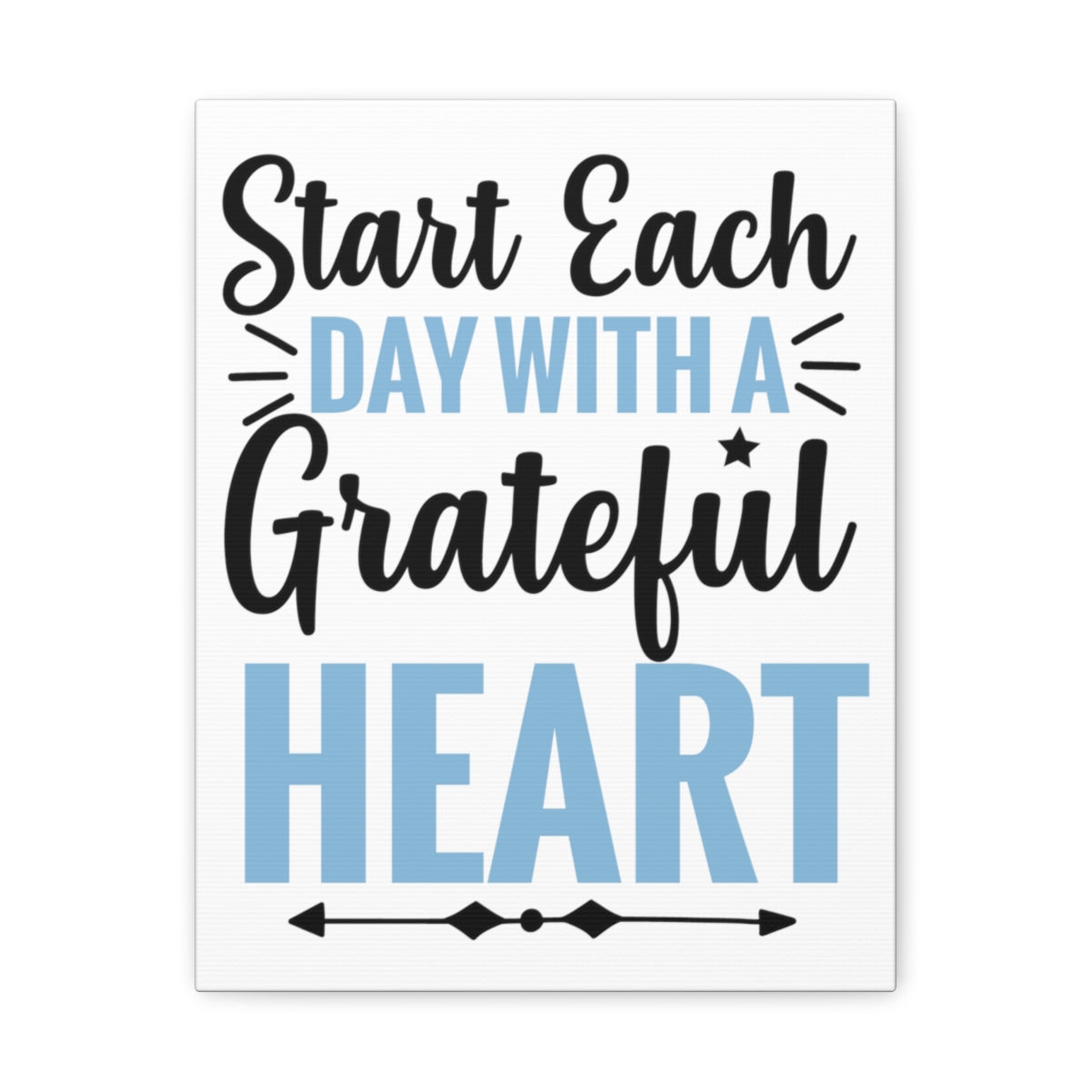 Scripture Walls A Grateful Heart Psalm 107:1 Christian Wall Art Print Ready to Hang Unframed-Express Your Love Gifts