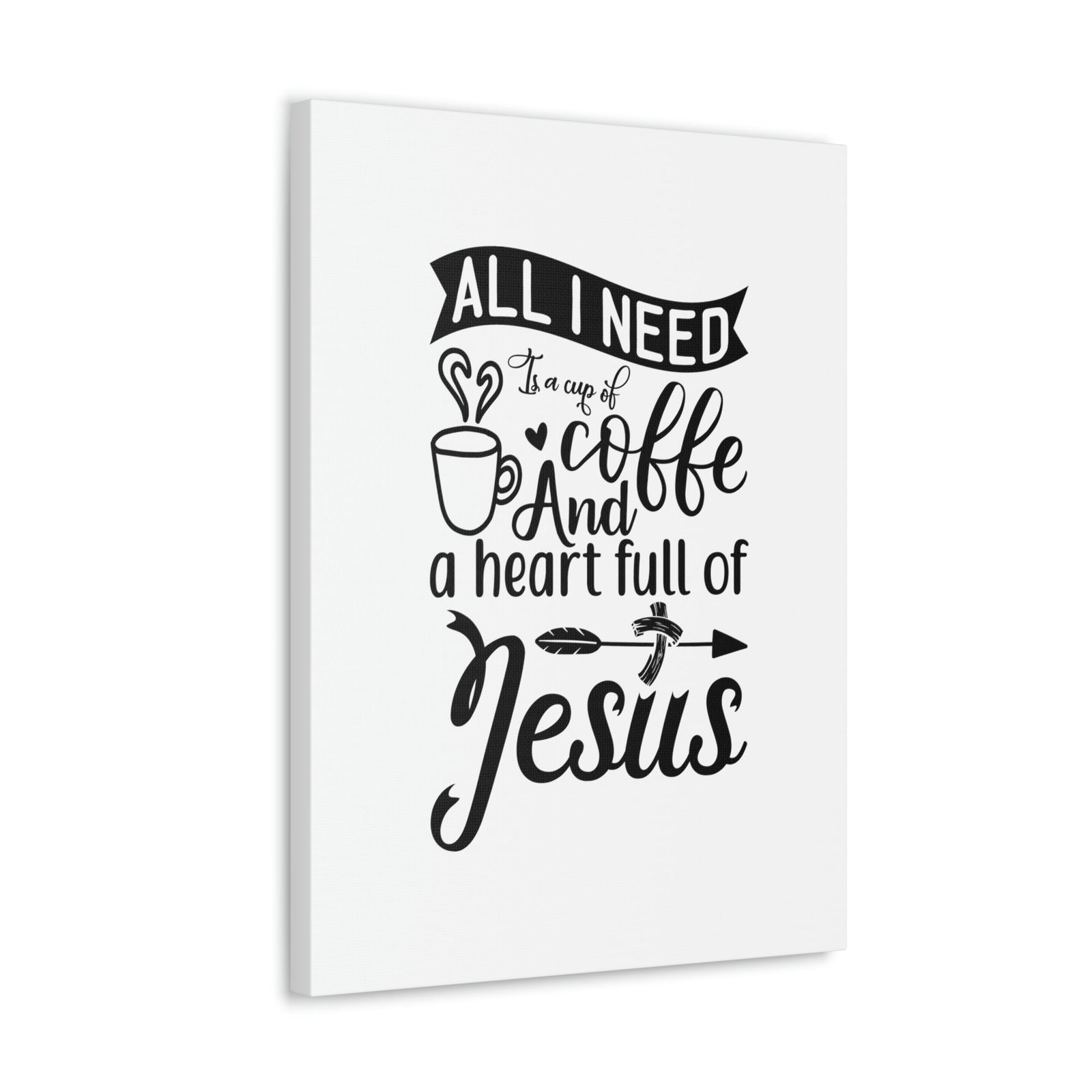Scripture Walls A Heart Full Of Jesus Romans 5:5 Christian Wall Art Bible Verse Print Ready to Hang Unframed-Express Your Love Gifts