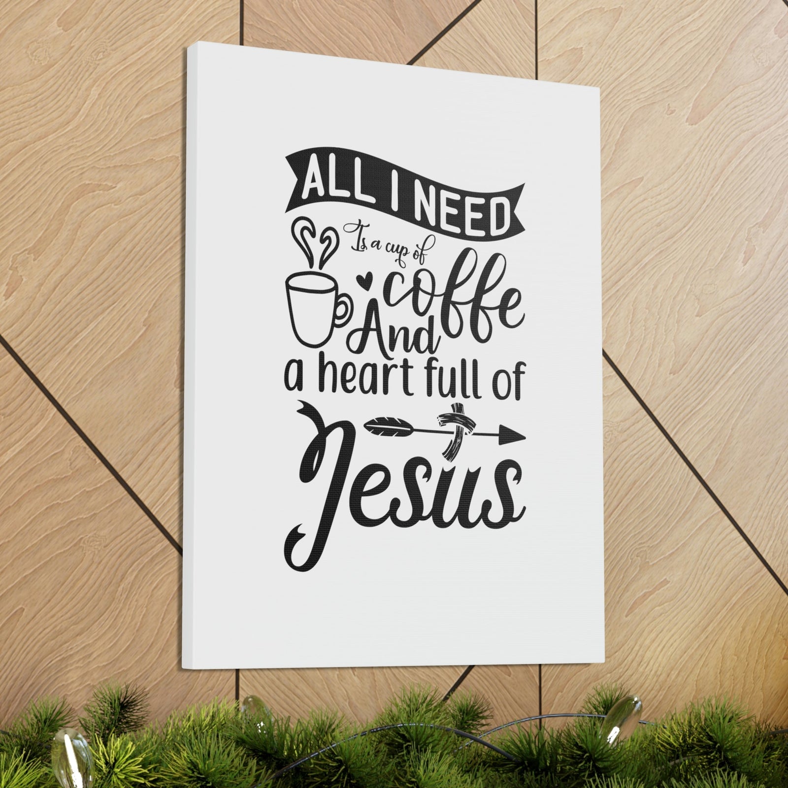 Scripture Walls A Heart Full Of Jesus Romans 5:5 Christian Wall Art Bible Verse Print Ready to Hang Unframed-Express Your Love Gifts