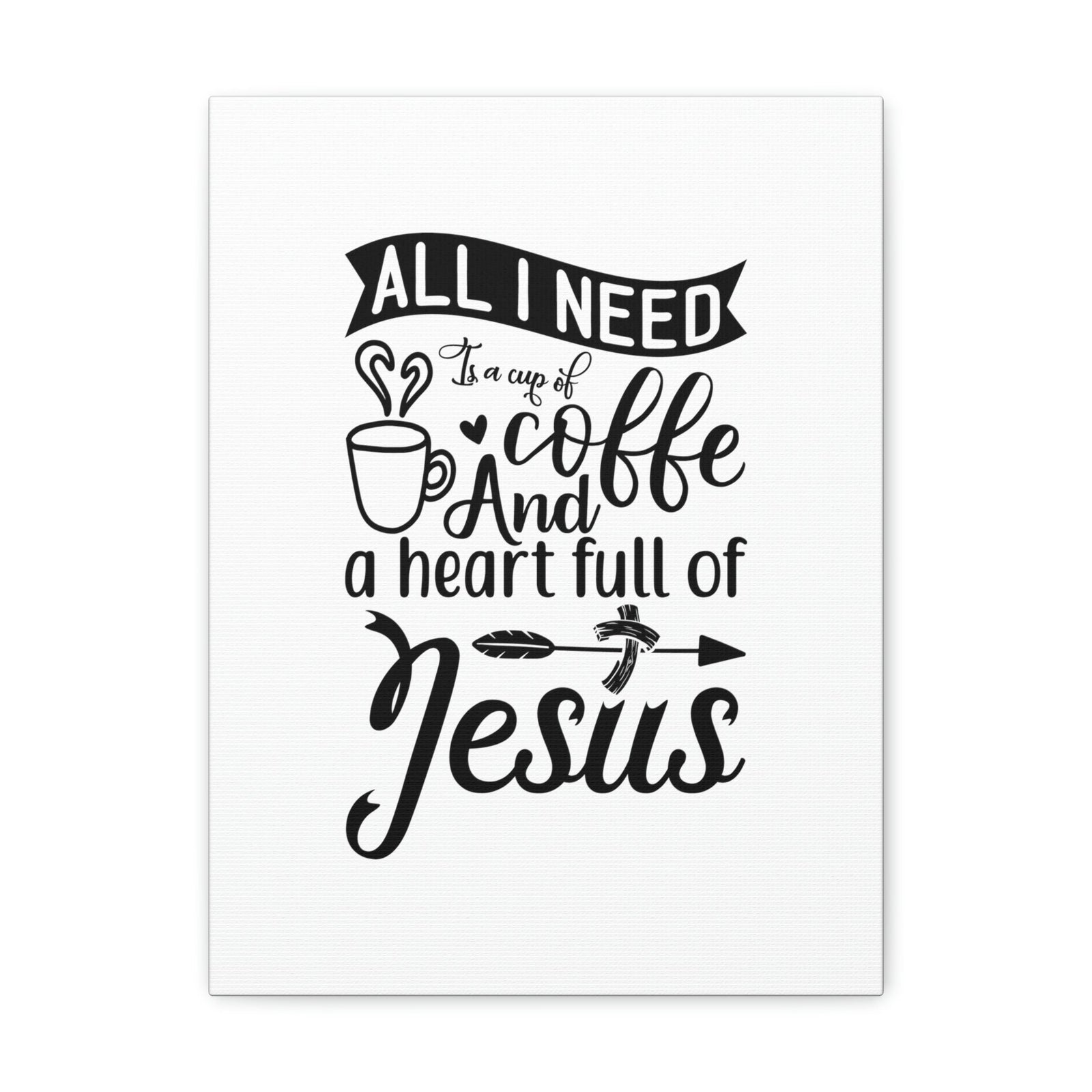 Scripture Walls A Heart Full Of Jesus Romans 5:5 Christian Wall Art Bible Verse Print Ready to Hang Unframed-Express Your Love Gifts