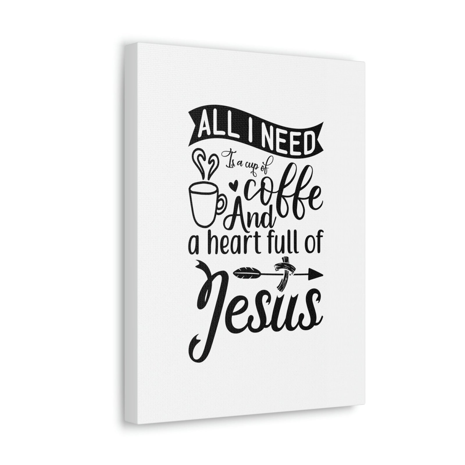 Scripture Walls A Heart Full Of Jesus Romans 5:5 Christian Wall Art Bible Verse Print Ready to Hang Unframed-Express Your Love Gifts