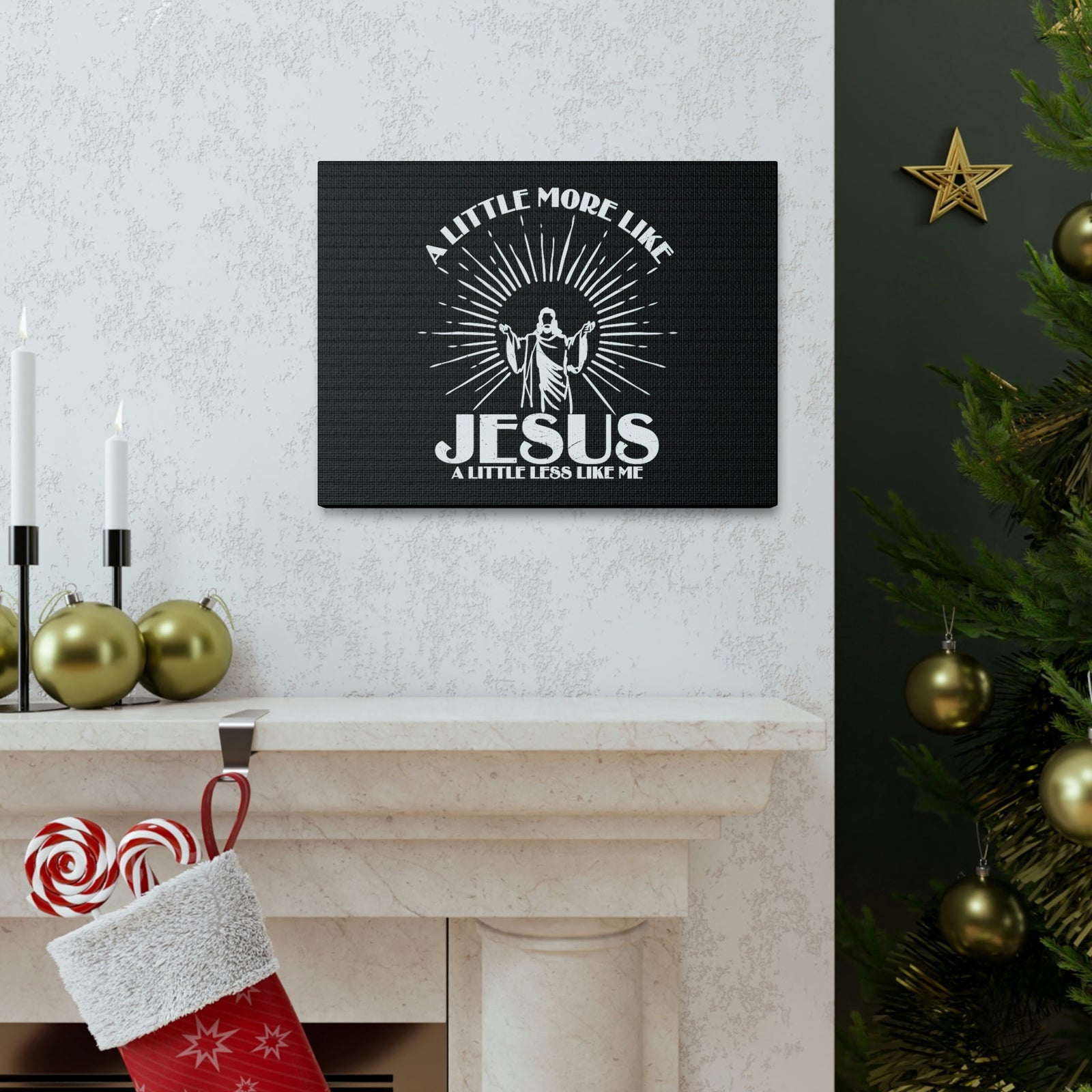 Scripture Walls A Little More Like Jesus Ephesians 5:1 Christian Wall Art Bible Verse Print Ready to Hang Unframed-Express Your Love Gifts