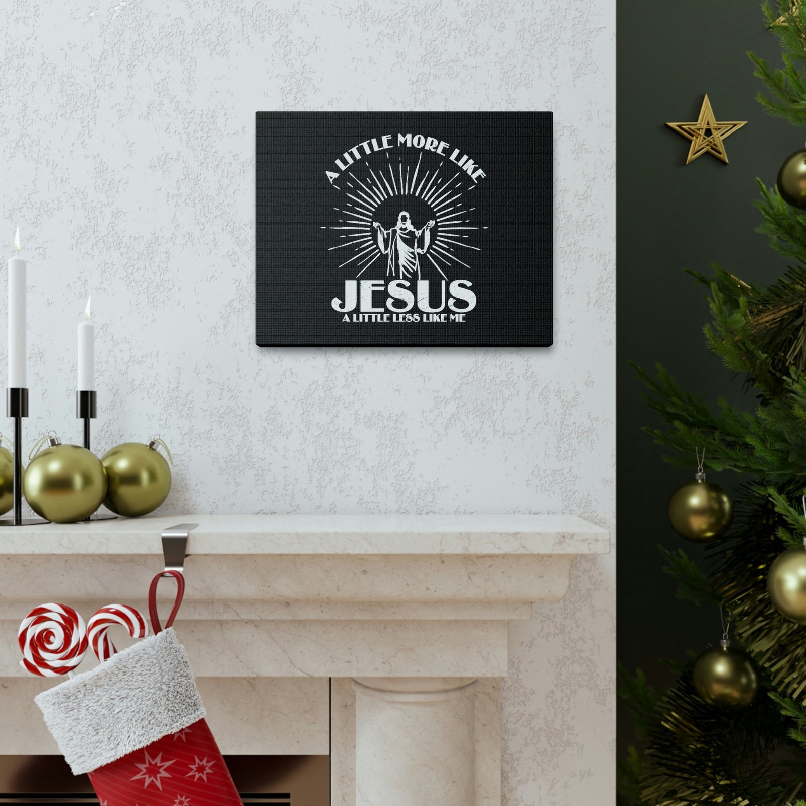 Scripture Walls A Little More Like Jesus Ephesians 5:1 Christian Wall Art Bible Verse Print Ready to Hang Unframed-Express Your Love Gifts