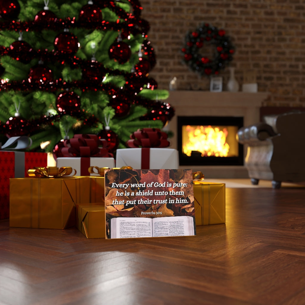 Scripture Walls A Shield Proverbs 30:5 Bible Verse Canvas Christian Wall Art Ready to Hang Unframed-Express Your Love Gifts