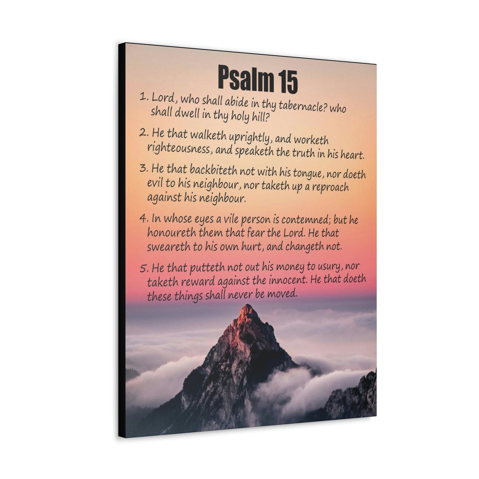 Scripture Walls Abide in God's Sanctuary Psalm 15:2 Christian Wall Art Print Ready to Hang Unframed-Express Your Love Gifts