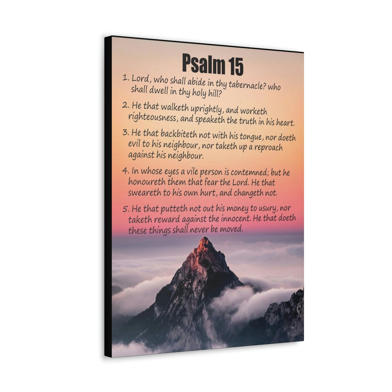 Scripture Walls Abide in God's Sanctuary Psalm 15:2 Christian Wall Art Print Ready to Hang Unframed-Express Your Love Gifts