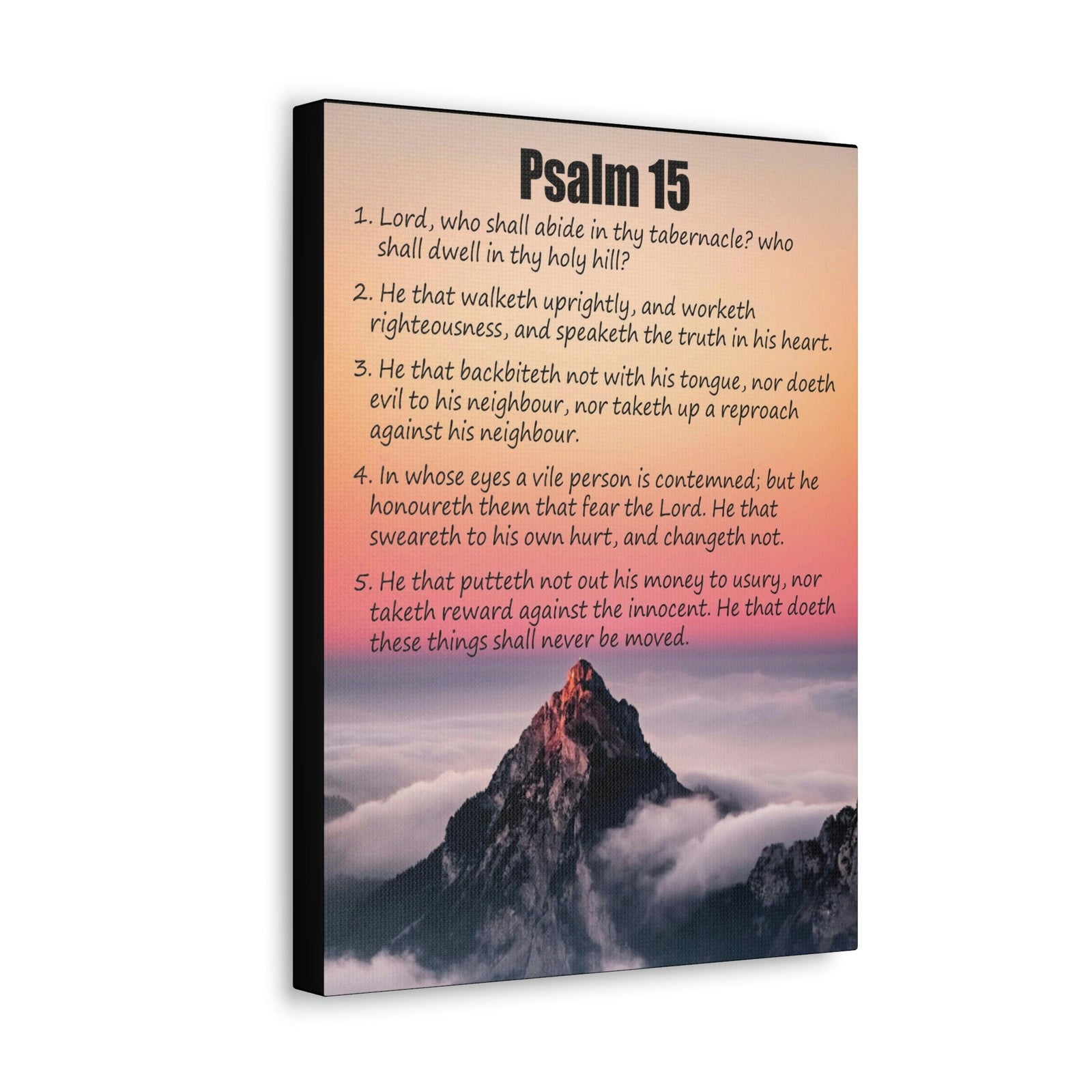 Scripture Walls Abide in God's Sanctuary Psalm 15:2 Christian Wall Art Print Ready to Hang Unframed-Express Your Love Gifts