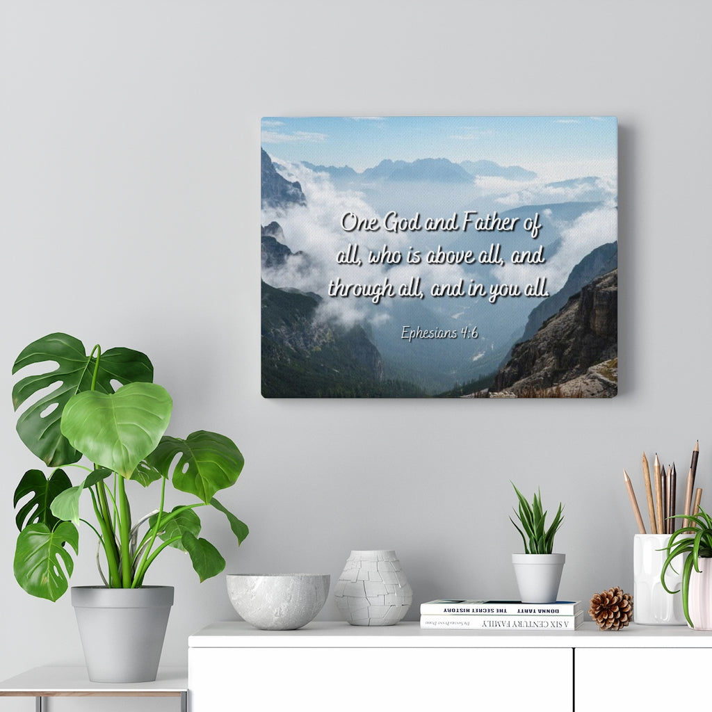 Scripture Walls Above All Ephesians 4:6 Bible Verse Canvas Christian Wall Art Ready to Hang Unframed-Express Your Love Gifts