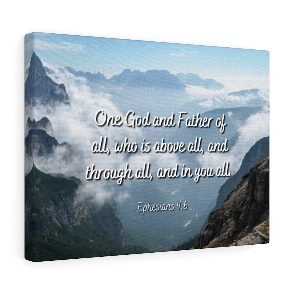 Scripture Walls Above All Ephesians 4:6 Bible Verse Canvas Christian Wall Art Ready to Hang Unframed-Express Your Love Gifts