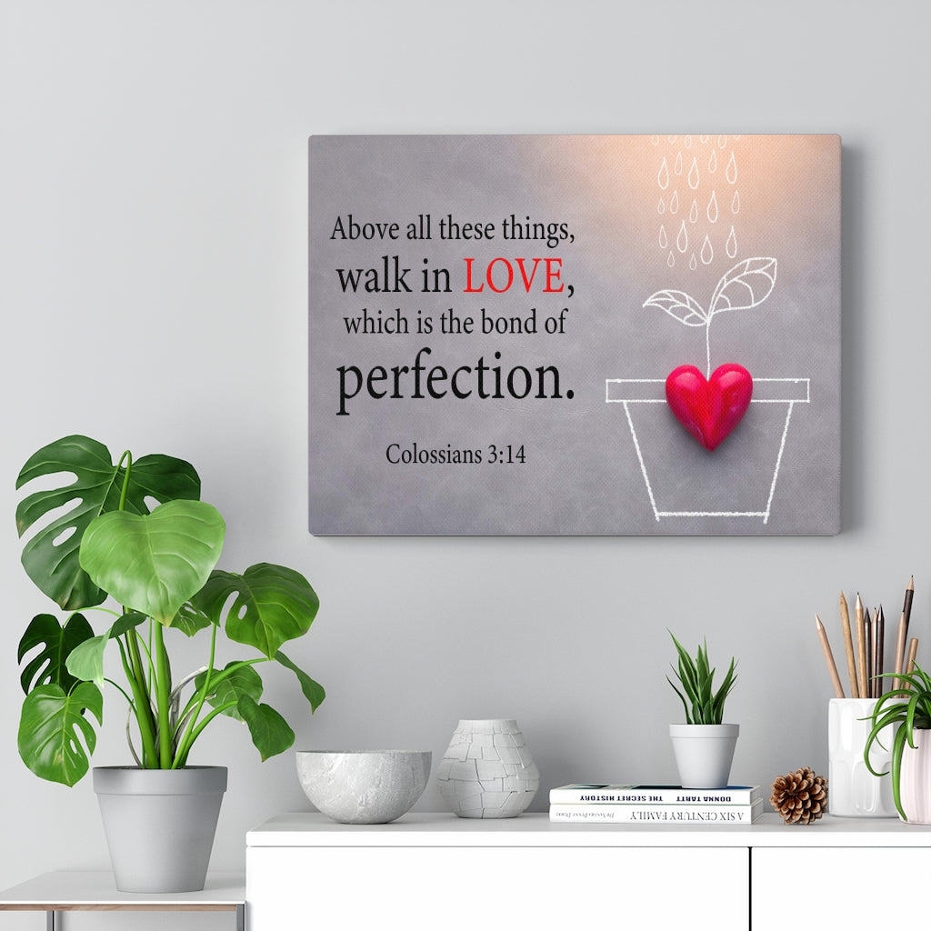 Scripture Walls Above All These Things Colossians 3:14 Wall Art Christian Home Decor Unframed-Express Your Love Gifts