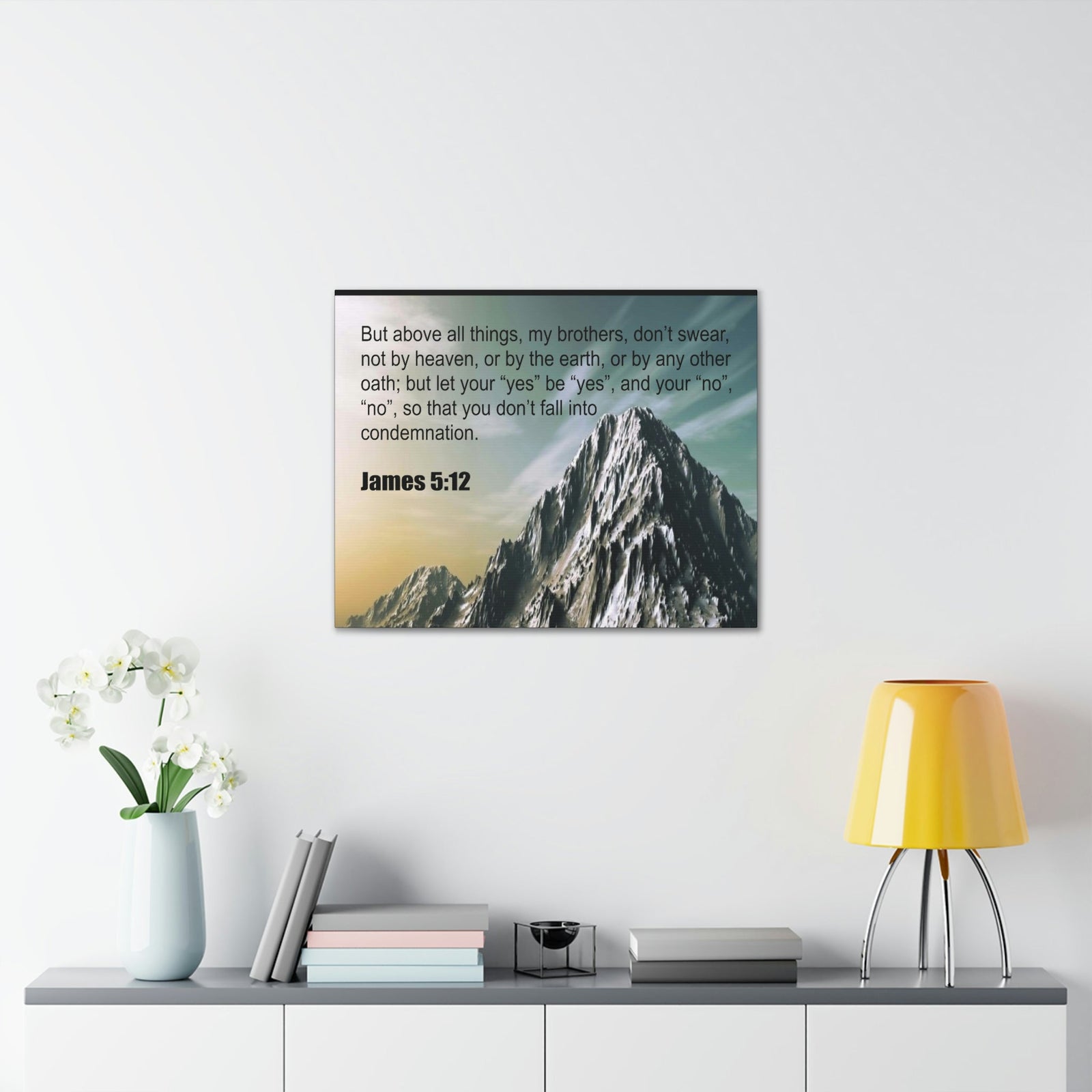Scripture Walls Above All Things James 5:12 Bible Verse Canvas Christian Wall Art Ready to Hang Unframed-Express Your Love Gifts