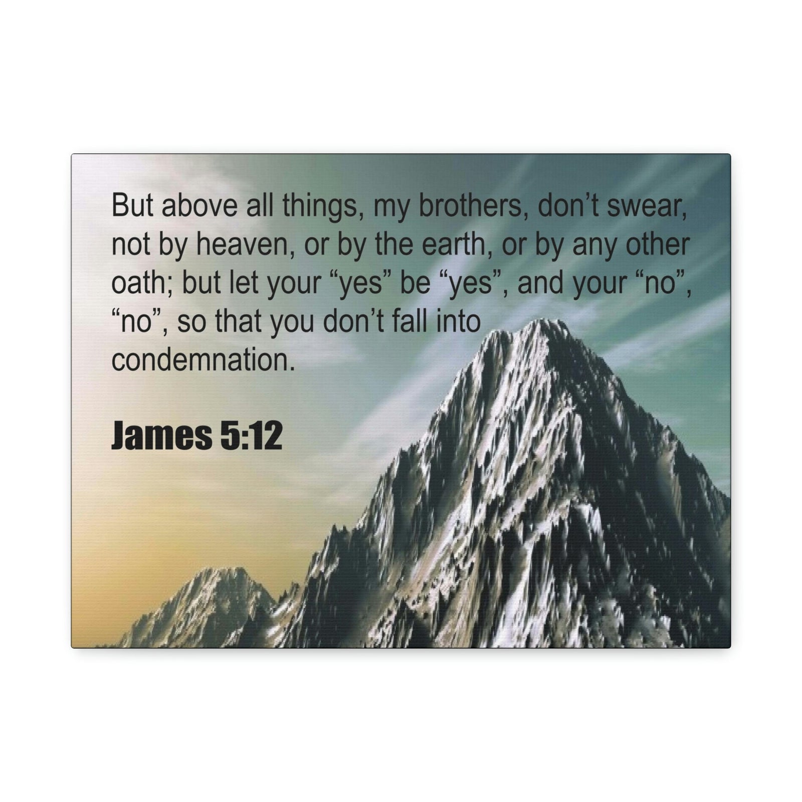 Scripture Walls Above All Things James 5:12 Bible Verse Canvas Christian Wall Art Ready to Hang Unframed-Express Your Love Gifts
