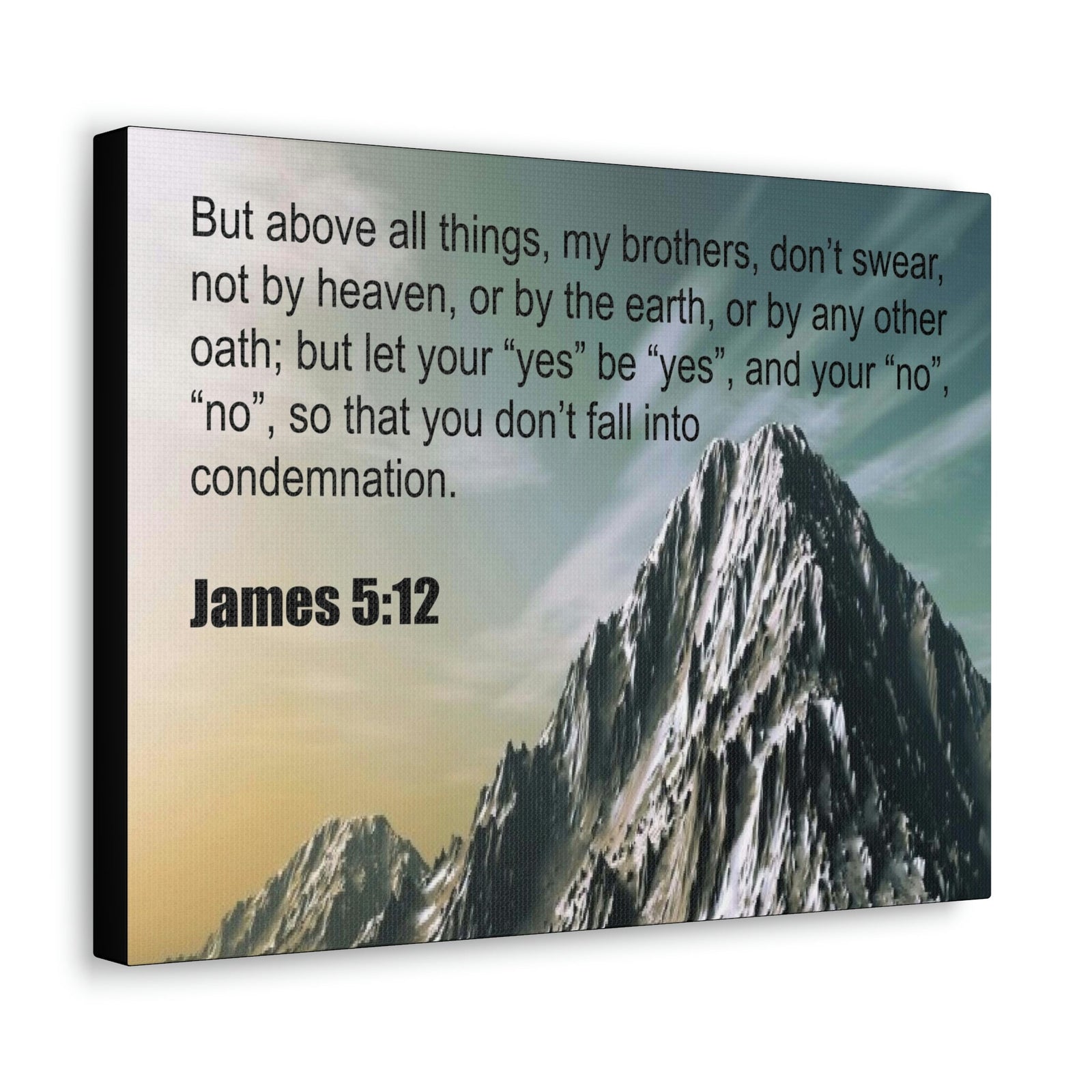 Scripture Walls Above All Things James 5:12 Bible Verse Canvas Christian Wall Art Ready to Hang Unframed-Express Your Love Gifts