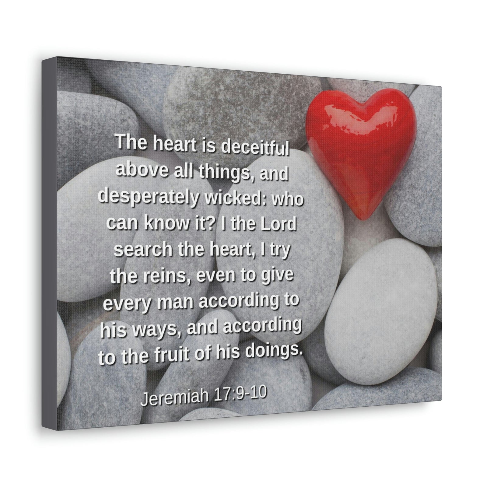 Scripture Walls Above All Things Jeremiah 17:9 Bible Verse Canvas Christian Wall Art Ready to Hang Unframed-Express Your Love Gifts