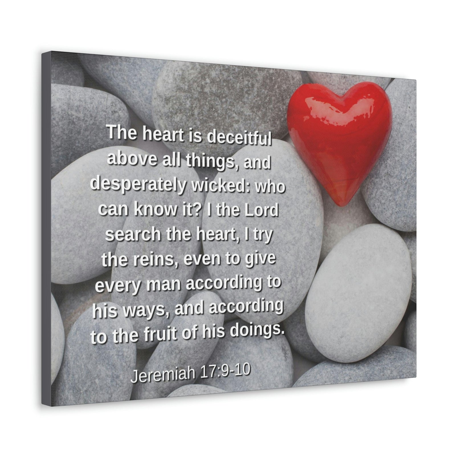 Scripture Walls Above All Things Jeremiah 17:9 Bible Verse Canvas Christian Wall Art Ready to Hang Unframed-Express Your Love Gifts