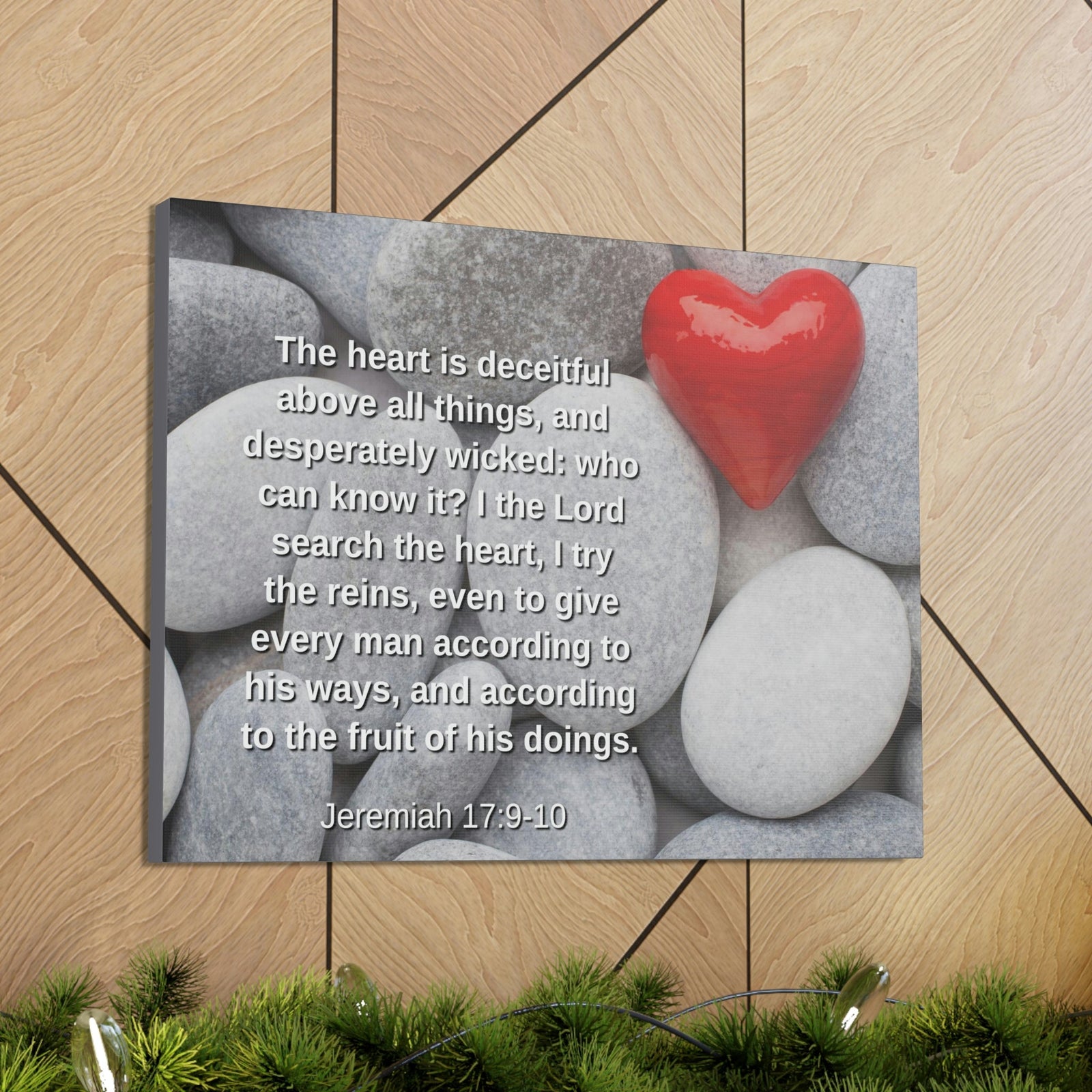 Scripture Walls Above All Things Jeremiah 17:9 Bible Verse Canvas Christian Wall Art Ready to Hang Unframed-Express Your Love Gifts