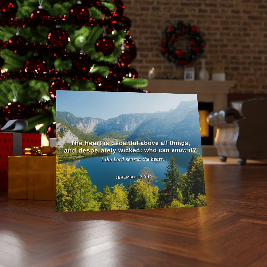 Scripture Walls Above All Things Jeremiah 17:9 Bible Verse Canvas Christian Wall Art Ready to Hang Unframed-Express Your Love Gifts