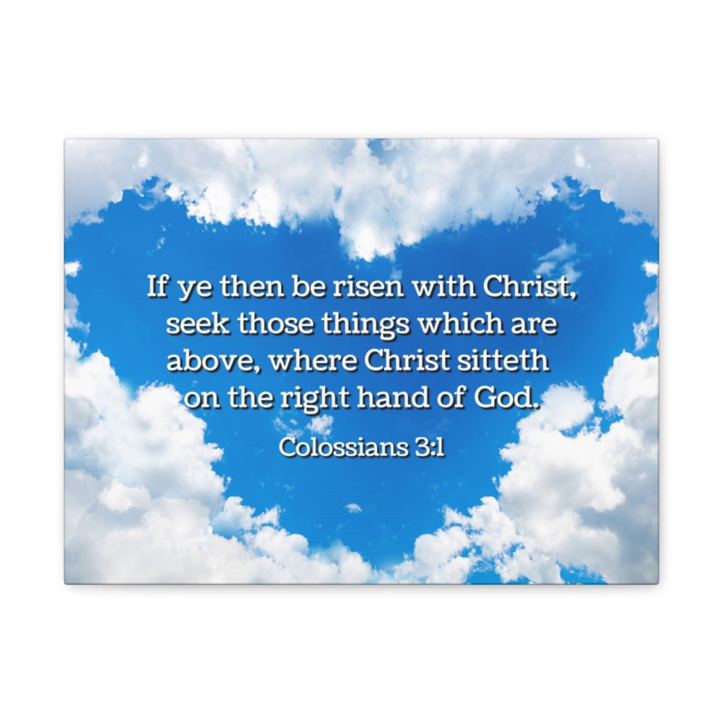 Scripture Walls Above Colossians 3:1 Bible Verse Canvas Christian Wall Art Ready to Hang Unframed-Express Your Love Gifts