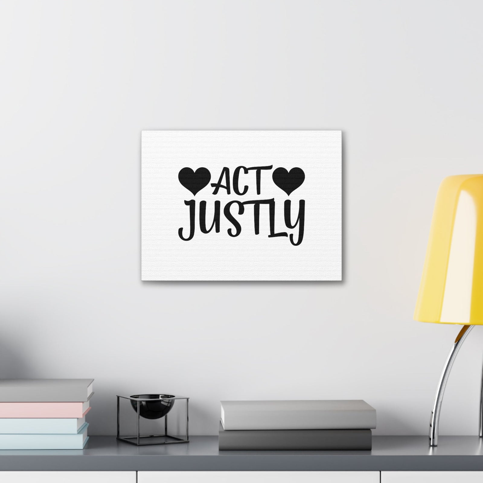 Scripture Walls Act Justly Micah 6:8 Heart Christian Wall Art Bible Verse Print Ready to Hang Unframed-Express Your Love Gifts