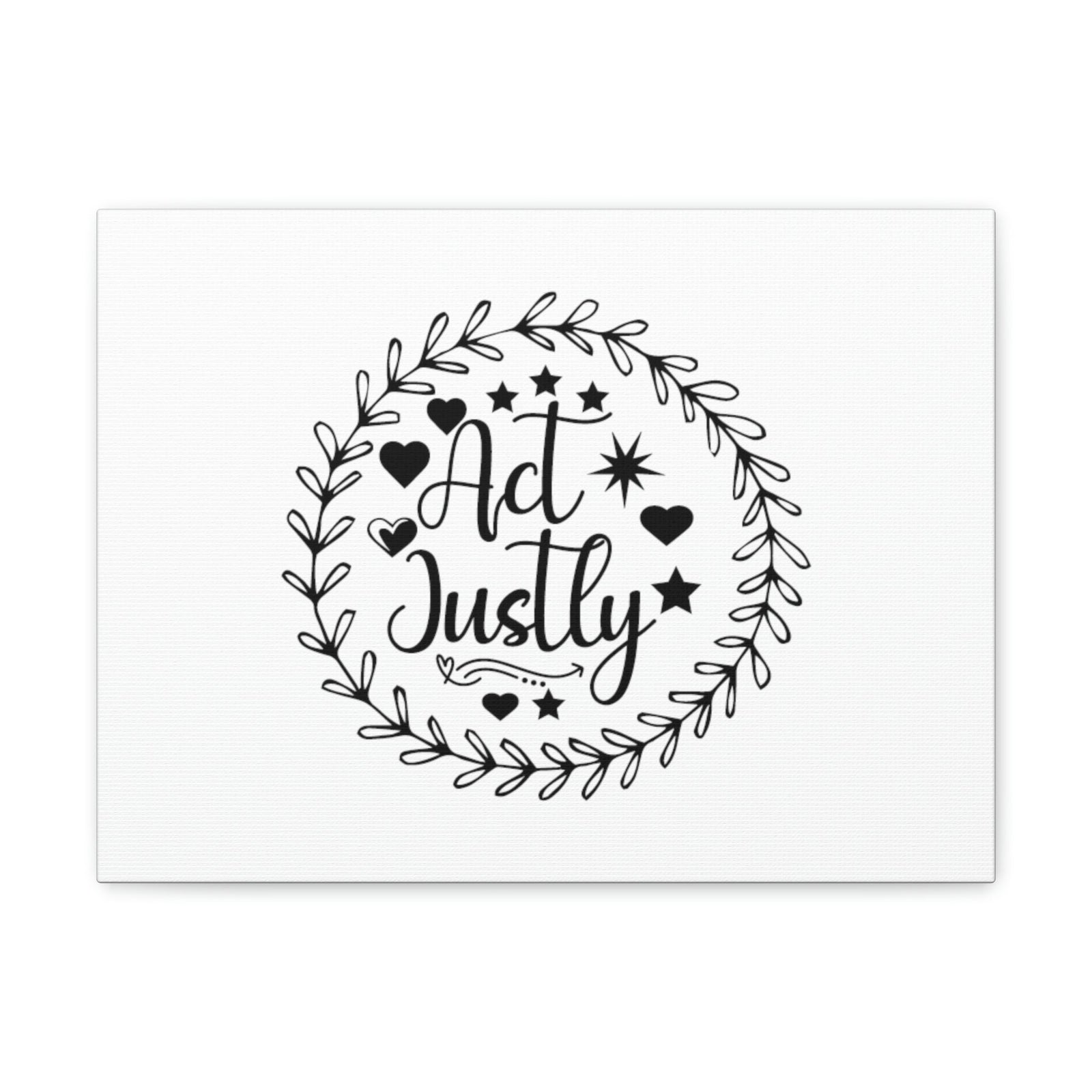 Scripture Walls Act Justly Micah 6:8 Heart Stars Christian Wall Art Bible Verse Print Ready to Hang Unframed-Express Your Love Gifts