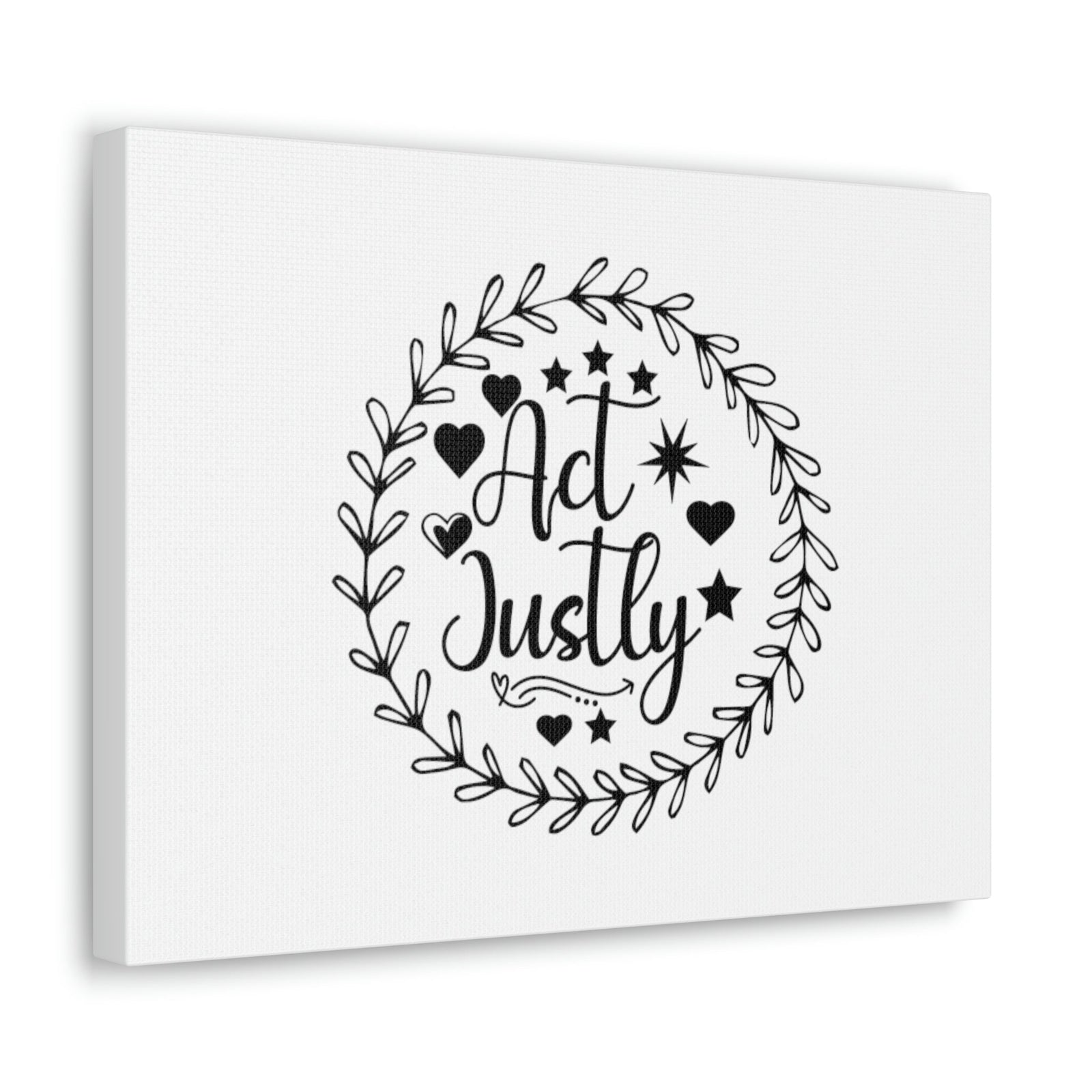 Scripture Walls Act Justly Micah 6:8 Heart Stars Christian Wall Art Bible Verse Print Ready to Hang Unframed-Express Your Love Gifts