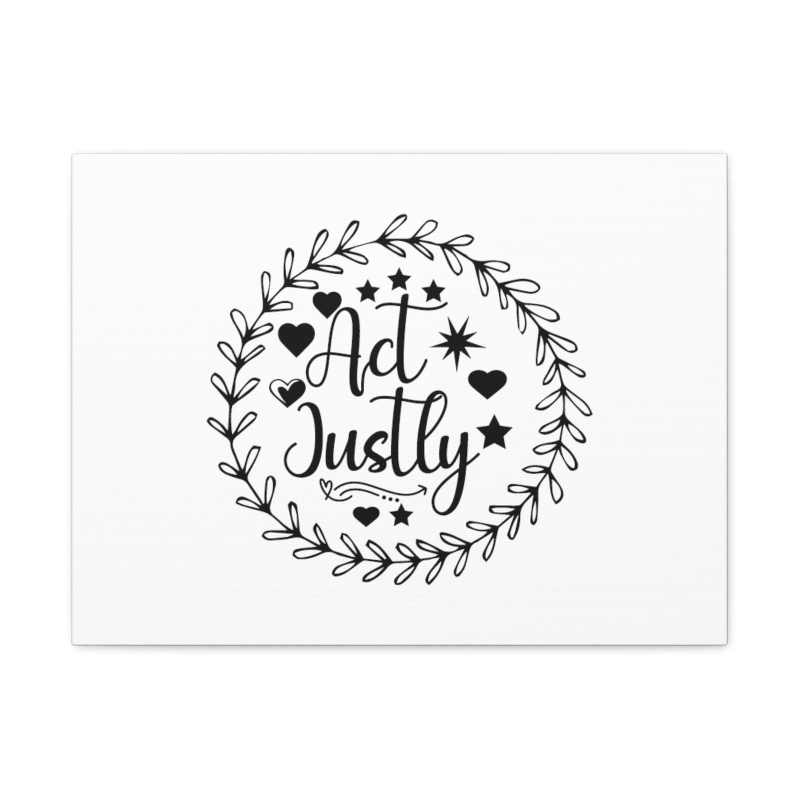 Scripture Walls Act Justly Micah 6:8 Heart Stars Christian Wall Art Bible Verse Print Ready to Hang Unframed-Express Your Love Gifts