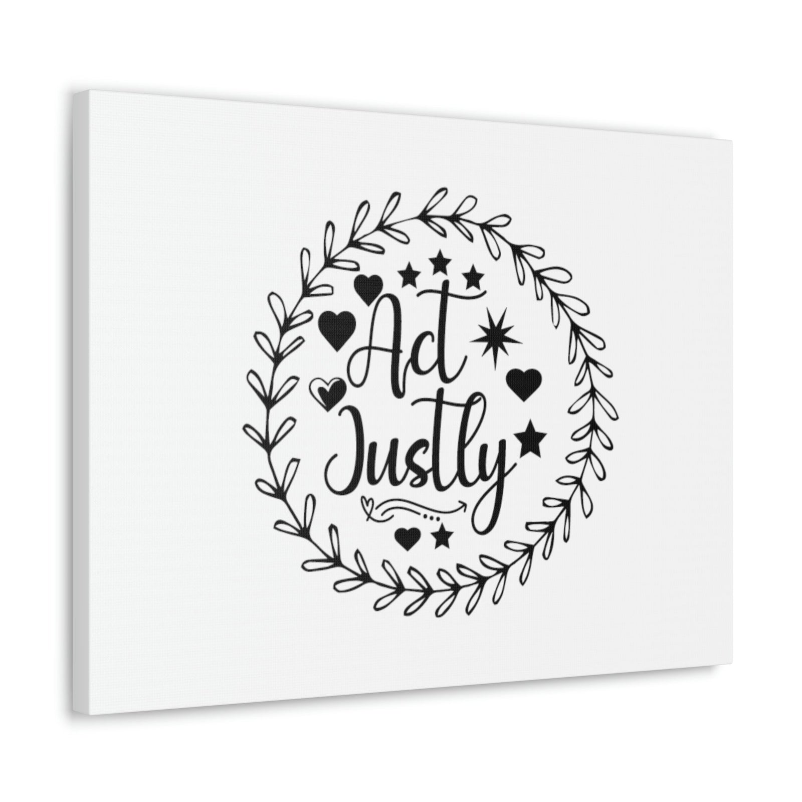 Scripture Walls Act Justly Micah 6:8 Heart Stars Christian Wall Art Bible Verse Print Ready to Hang Unframed-Express Your Love Gifts