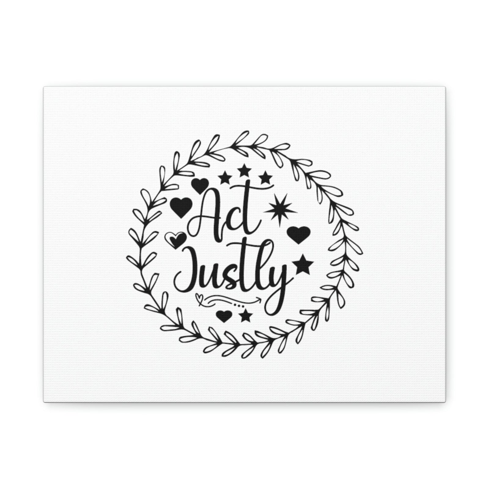 Scripture Walls Act Justly Micah 6:8 Heart Stars Christian Wall Art Bible Verse Print Ready to Hang Unframed-Express Your Love Gifts