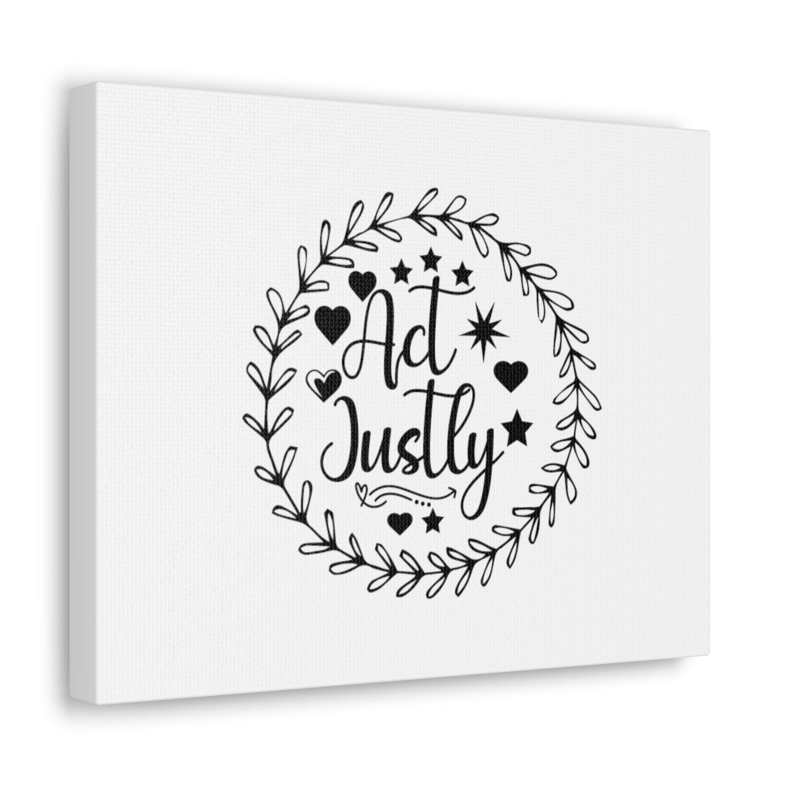 Scripture Walls Act Justly Micah 6:8 Heart Stars Christian Wall Art Bible Verse Print Ready to Hang Unframed-Express Your Love Gifts