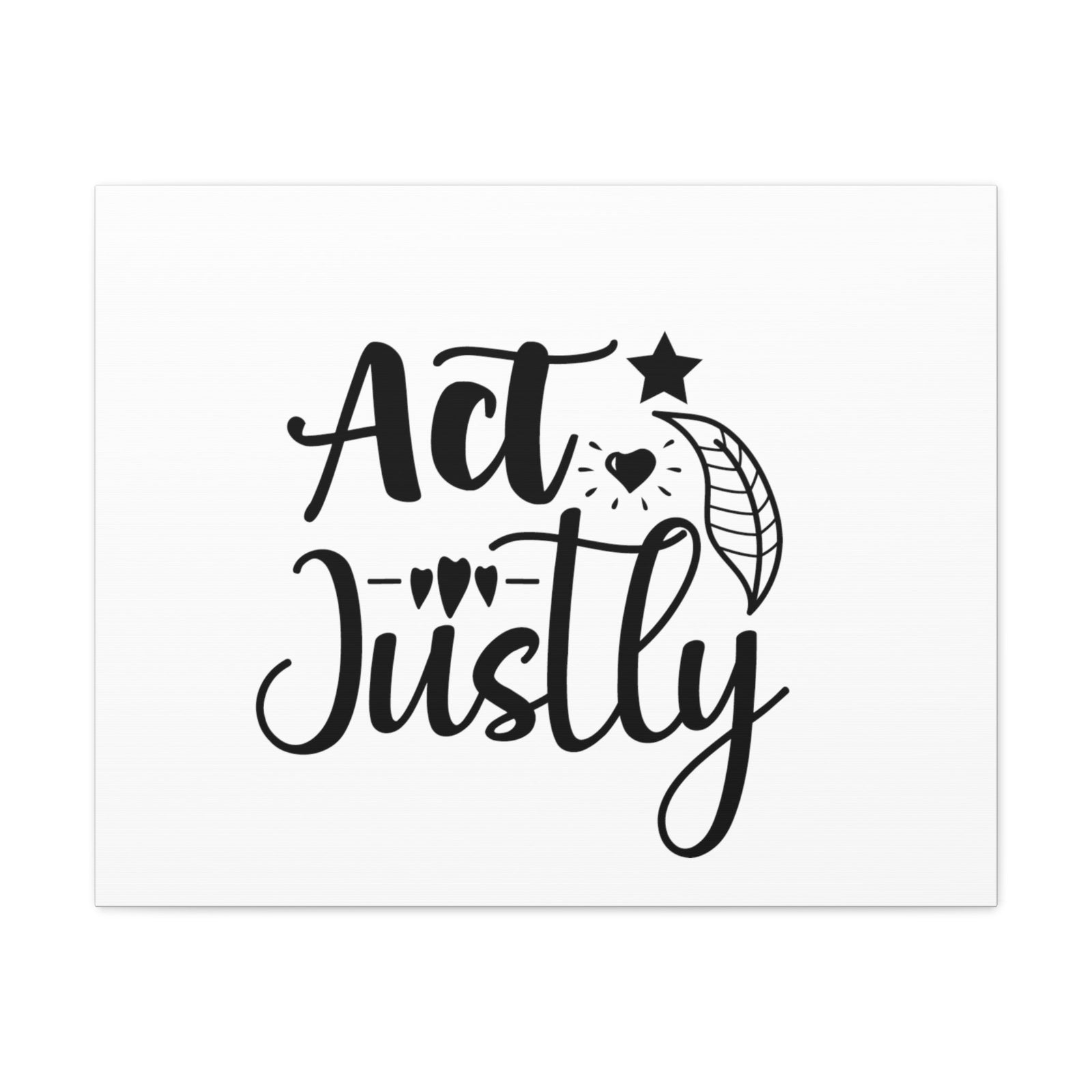 Scripture Walls Act Justly Micah 6:8 leaf Christian Wall Art Bible Verse Print Ready to Hang Unframed-Express Your Love Gifts