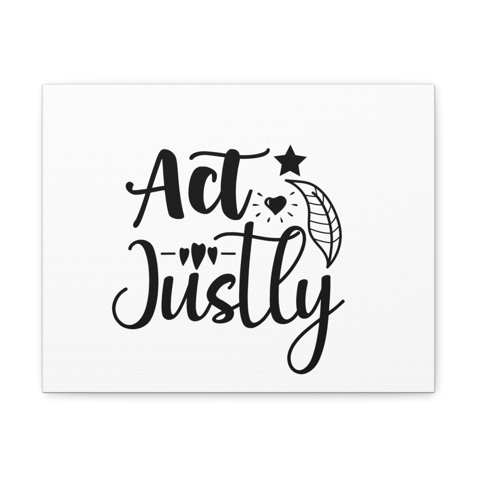 Scripture Walls Act Justly Micah 6:8 leaf Christian Wall Art Bible Verse Print Ready to Hang Unframed-Express Your Love Gifts