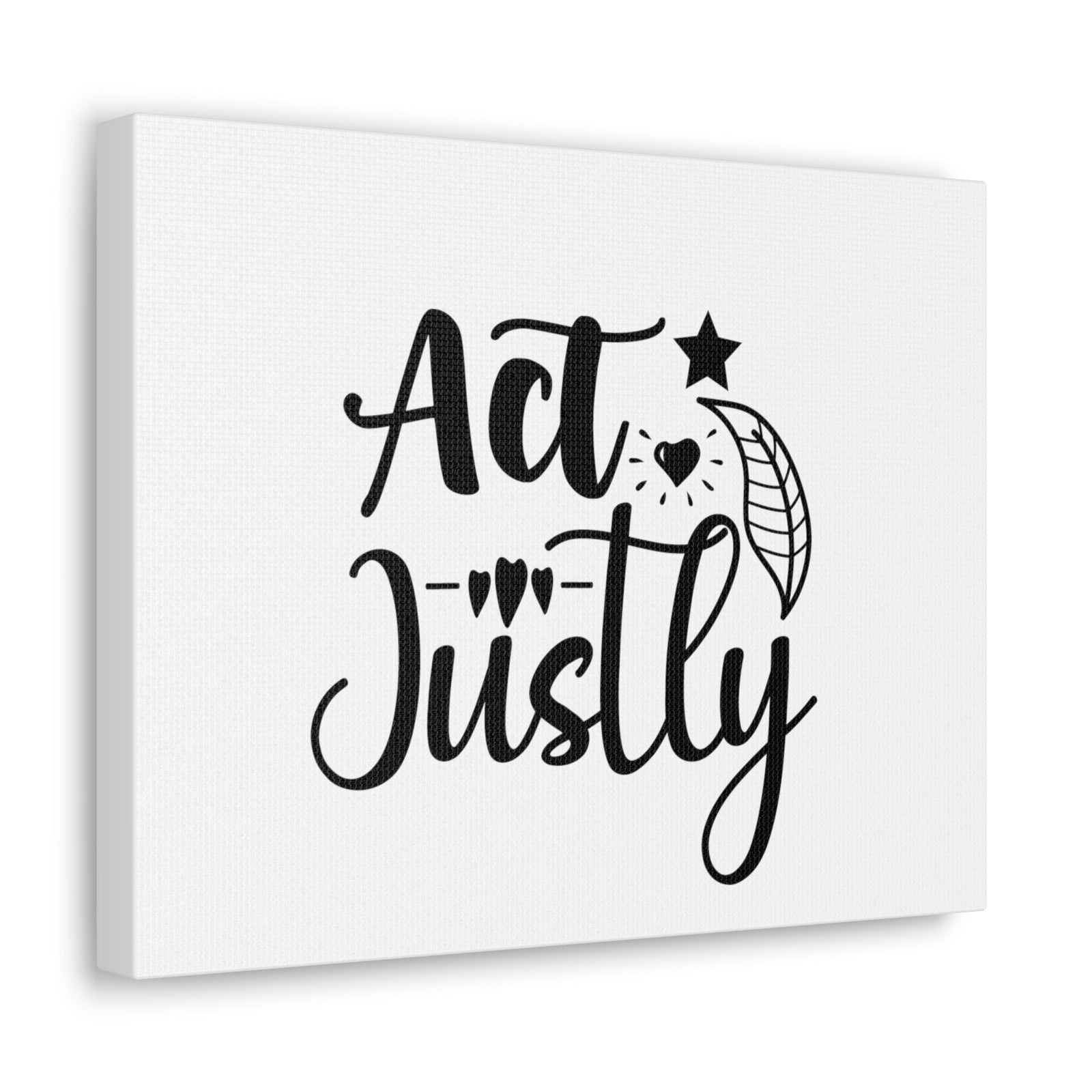 Scripture Walls Act Justly Micah 6:8 leaf Christian Wall Art Bible Verse Print Ready to Hang Unframed-Express Your Love Gifts