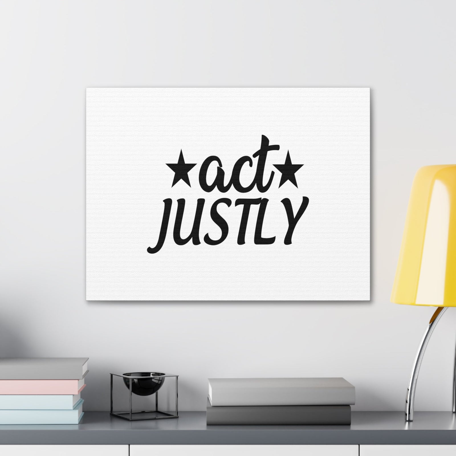 Scripture Walls Act Justly Micah 6:8 Star Christian Wall Art Bible Verse Print Ready to Hang Unframed-Express Your Love Gifts