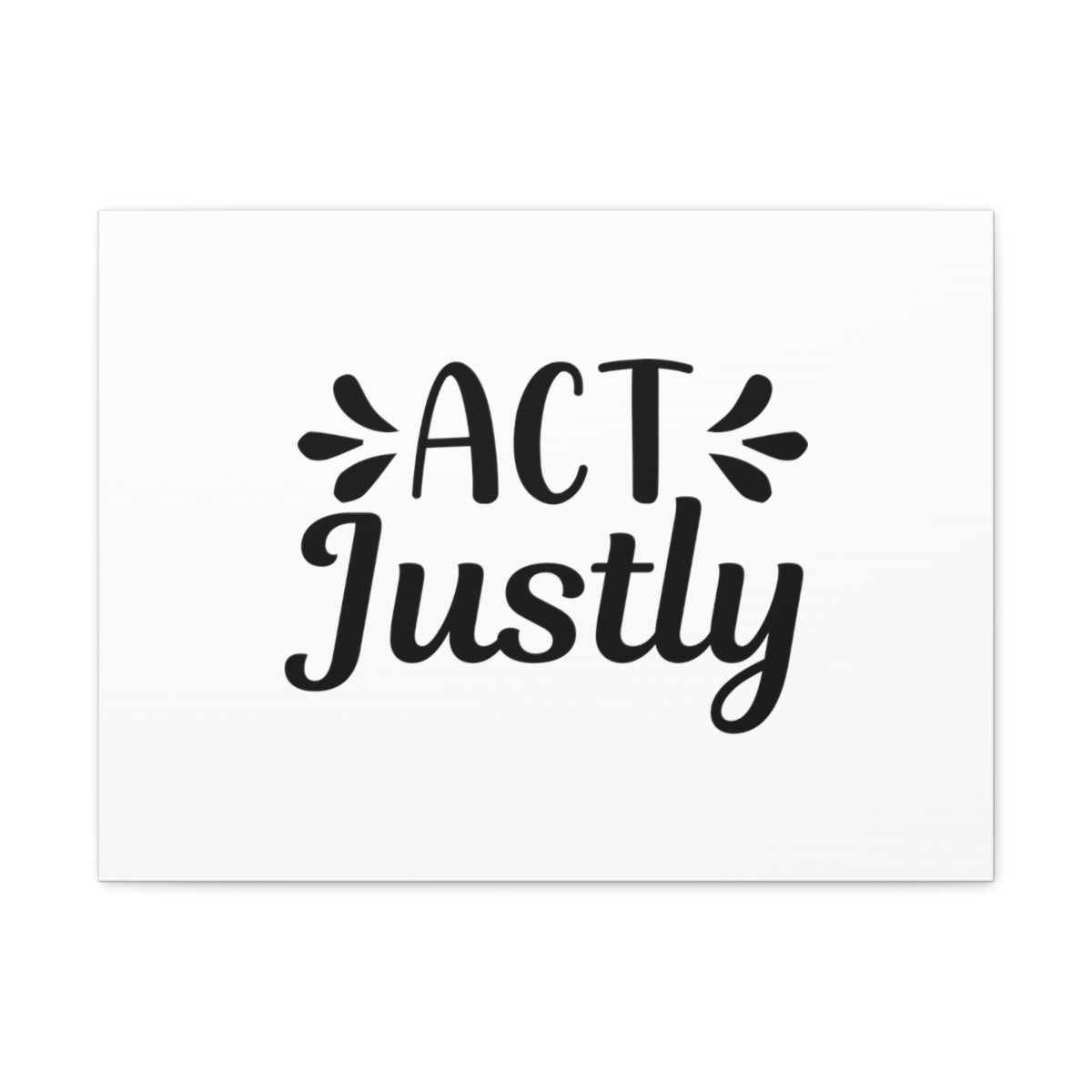 Scripture Walls Act Justly Micah 6:8 White Christian Wall Art Bible Verse Print Ready to Hang Unframed-Express Your Love Gifts