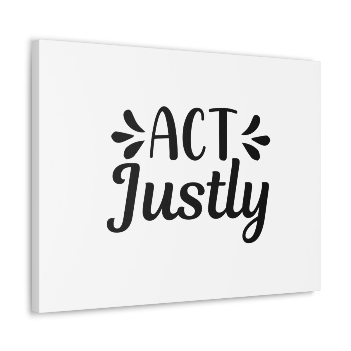 Scripture Walls Act Justly Micah 6:8 White Christian Wall Art Bible Verse Print Ready to Hang Unframed-Express Your Love Gifts