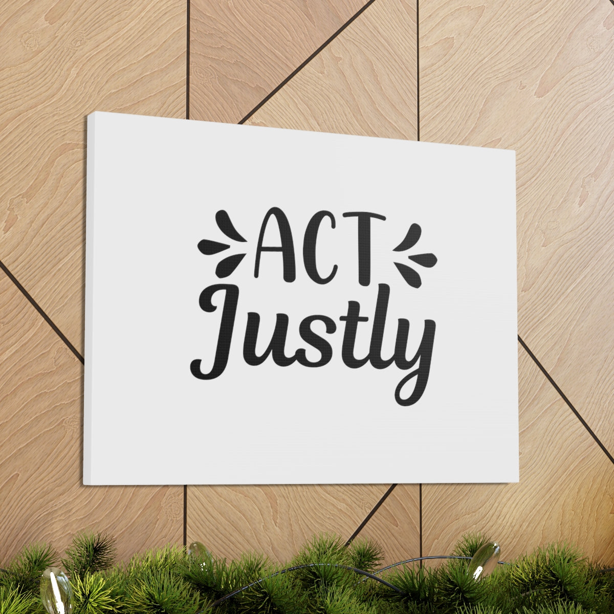 Scripture Walls Act Justly Micah 6:8 White Christian Wall Art Bible Verse Print Ready to Hang Unframed-Express Your Love Gifts