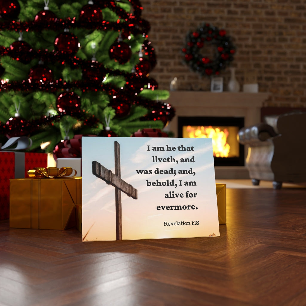 Scripture Walls Alive Revelation 1:18 Bible Verse Canvas Christian Wall Art Ready to Hang Unframed-Express Your Love Gifts