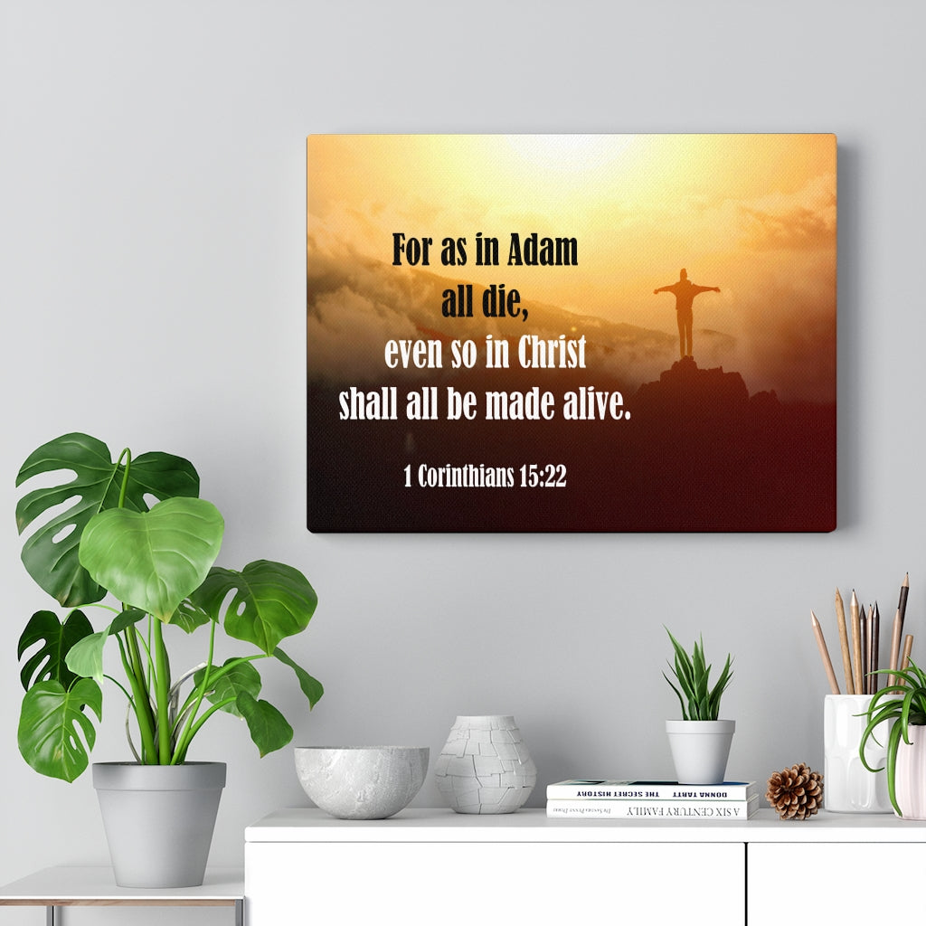 Scripture Walls All Be Made Alive 1 Corinthians 15:22 Wall Art Christian Home Decor Unframed-Express Your Love Gifts