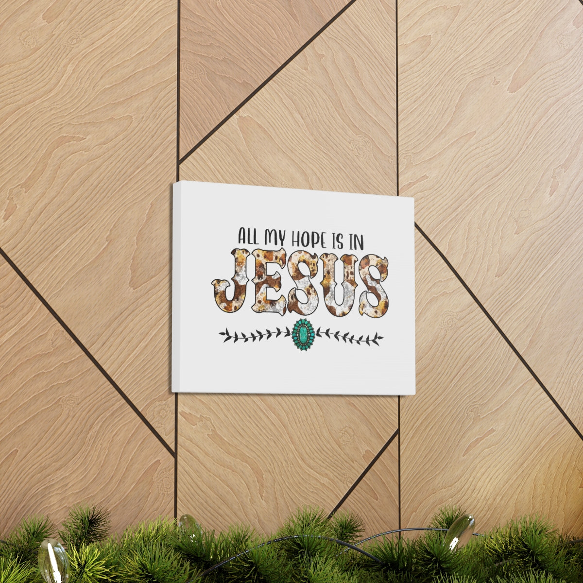 Scripture Walls All My Hope Is In Jesus Romans 15:13 Christian Wall Art Bible Verse Print Ready to Hang Unframed-Express Your Love Gifts