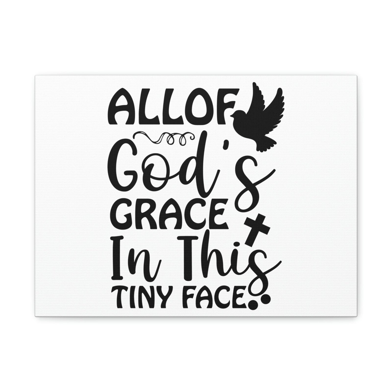 Scripture Walls All Of God's Grace Hebrews 4:16 Christian Wall Art Print Ready to Hang Unframed-Express Your Love Gifts