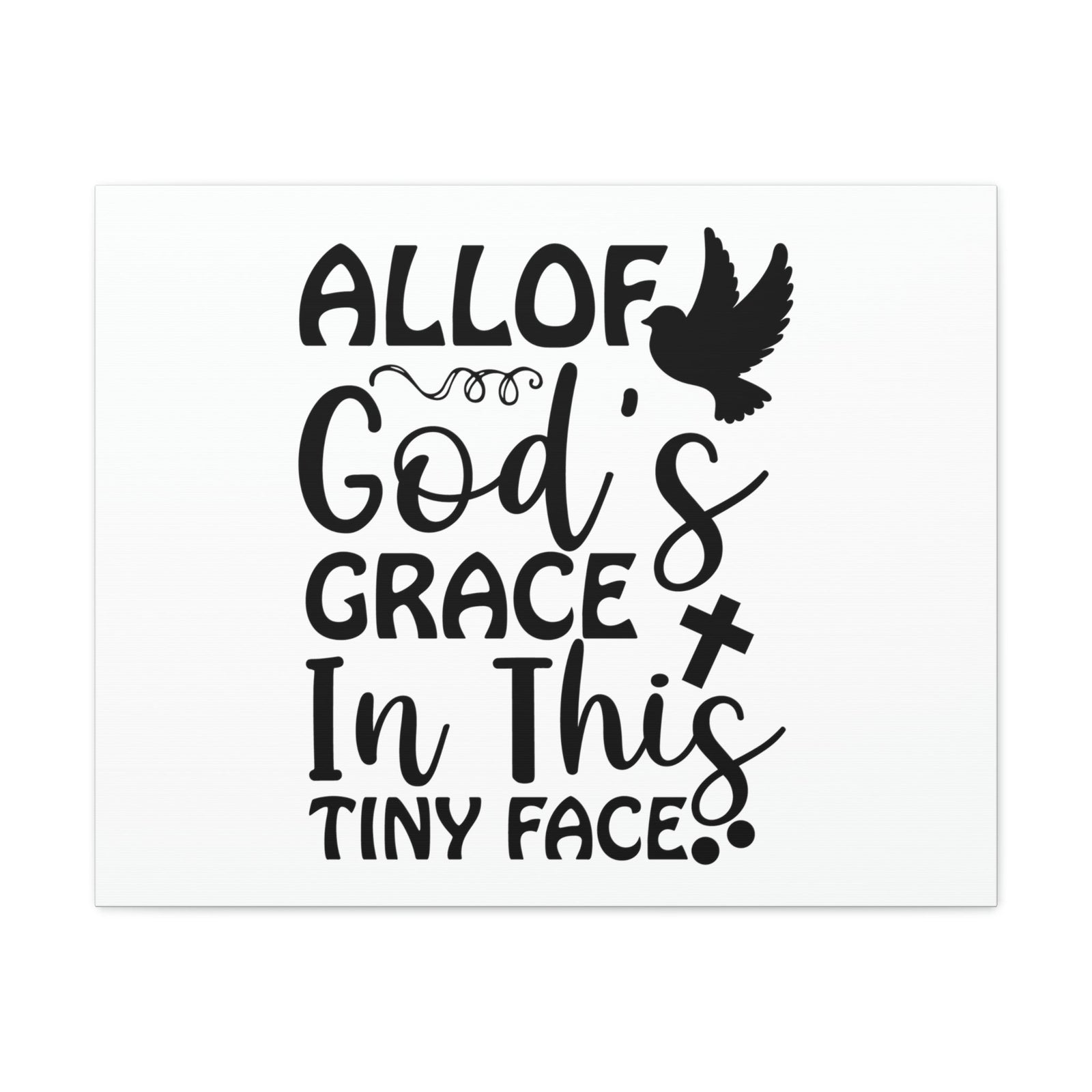 Scripture Walls All Of God's Grace Hebrews 4:16 Christian Wall Art Print Ready to Hang Unframed-Express Your Love Gifts