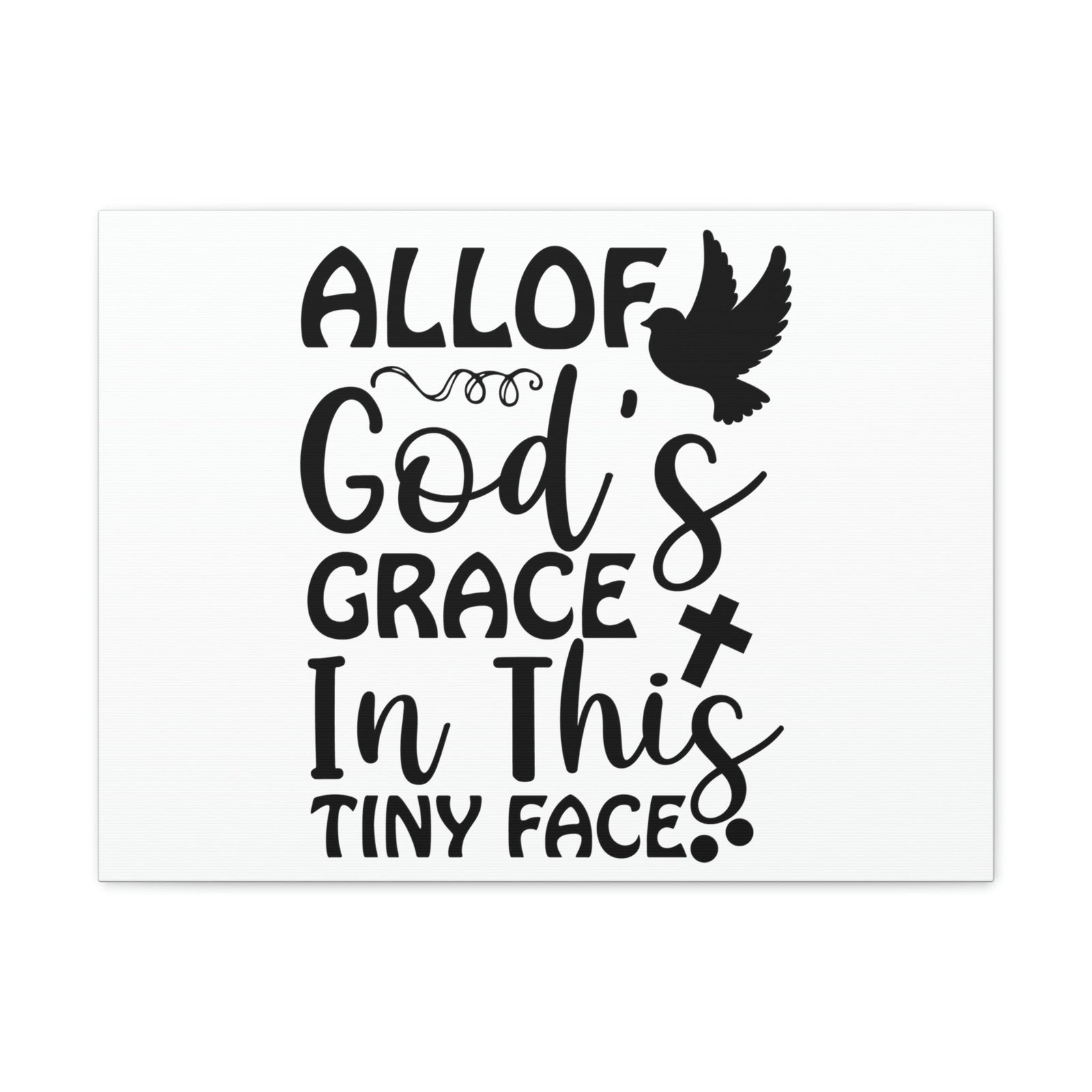 Scripture Walls All Of God's Grace Hebrews 4:16 Christian Wall Art Print Ready to Hang Unframed-Express Your Love Gifts