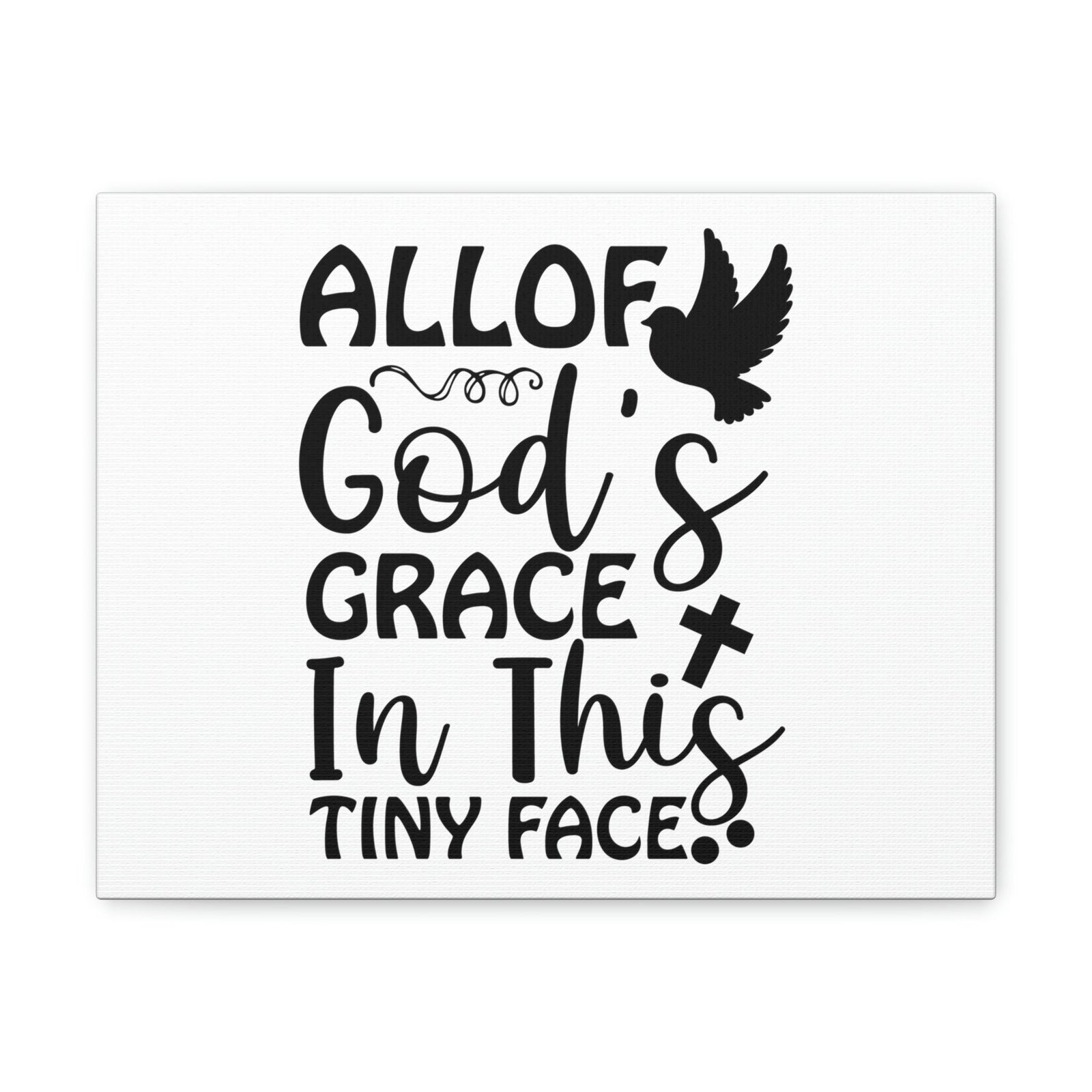 Scripture Walls All Of God's Grace Hebrews 4:16 Christian Wall Art Print Ready to Hang Unframed-Express Your Love Gifts