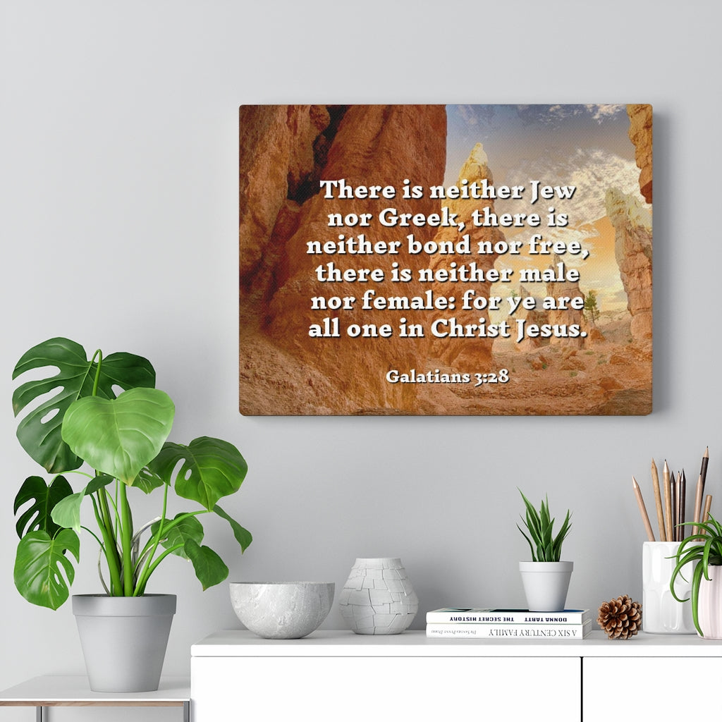 Scripture Walls All One Galatians 3:28 Bible Verse Canvas Christian Wall Art Ready to Hang Unframed-Express Your Love Gifts