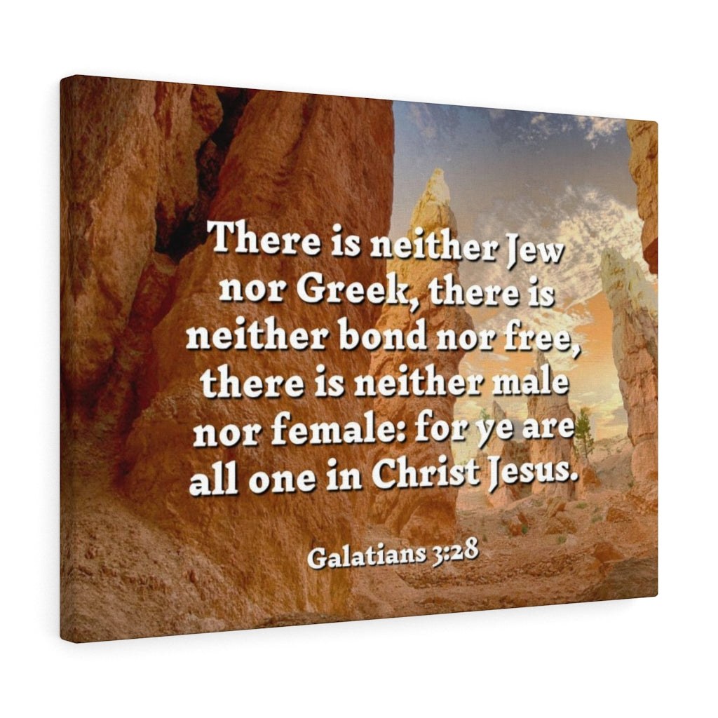 Scripture Walls All One Galatians 3:28 Bible Verse Canvas Christian Wall Art Ready to Hang Unframed-Express Your Love Gifts