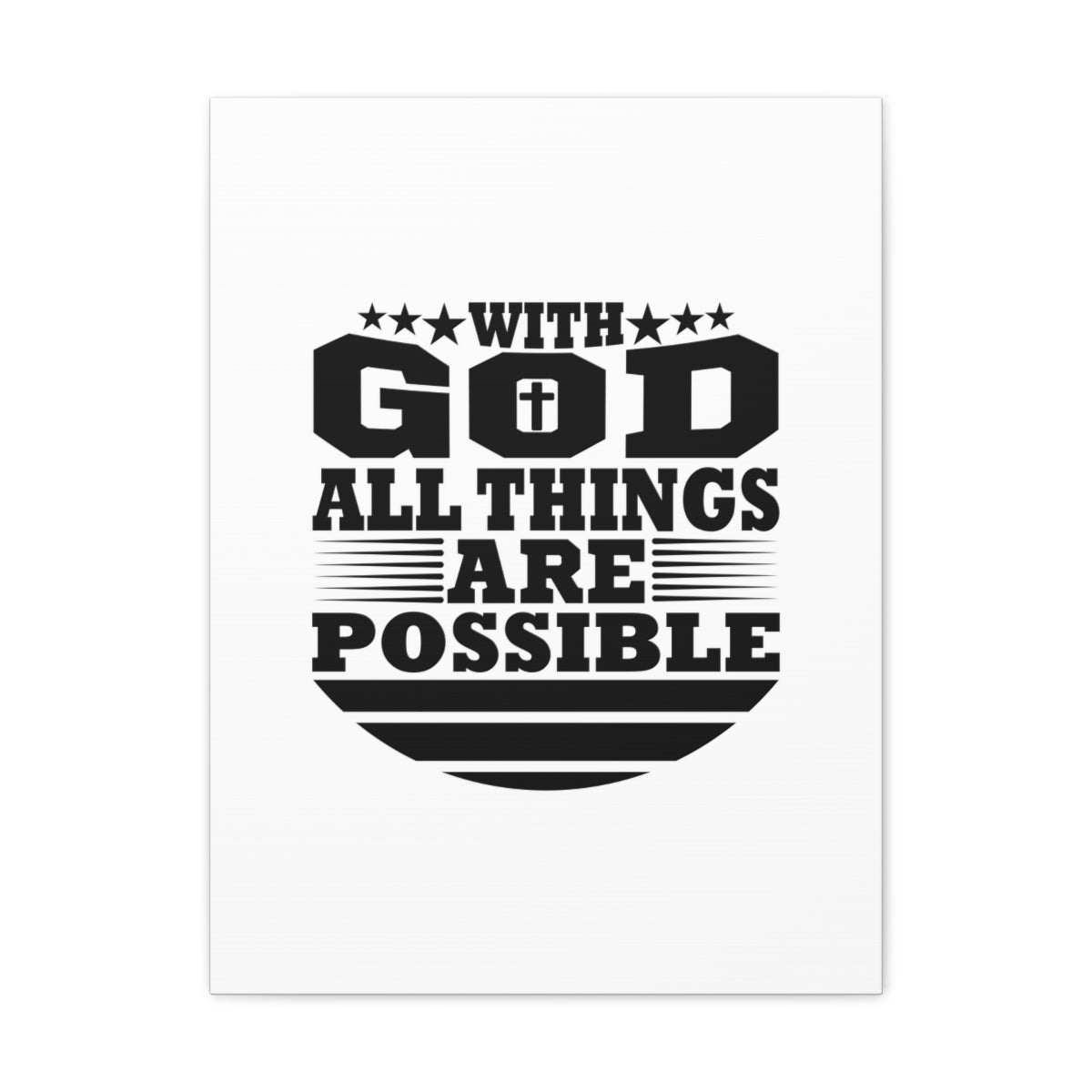 Scripture Walls All Things Are Possible Genesis 18:14 Christian Wall Art Bible Verse Print Ready to Hang Unframed-Express Your Love Gifts