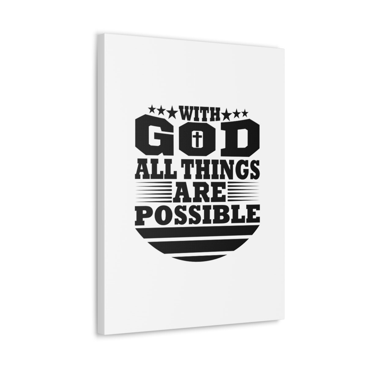Scripture Walls All Things Are Possible Genesis 18:14 Christian Wall Art Bible Verse Print Ready to Hang Unframed-Express Your Love Gifts