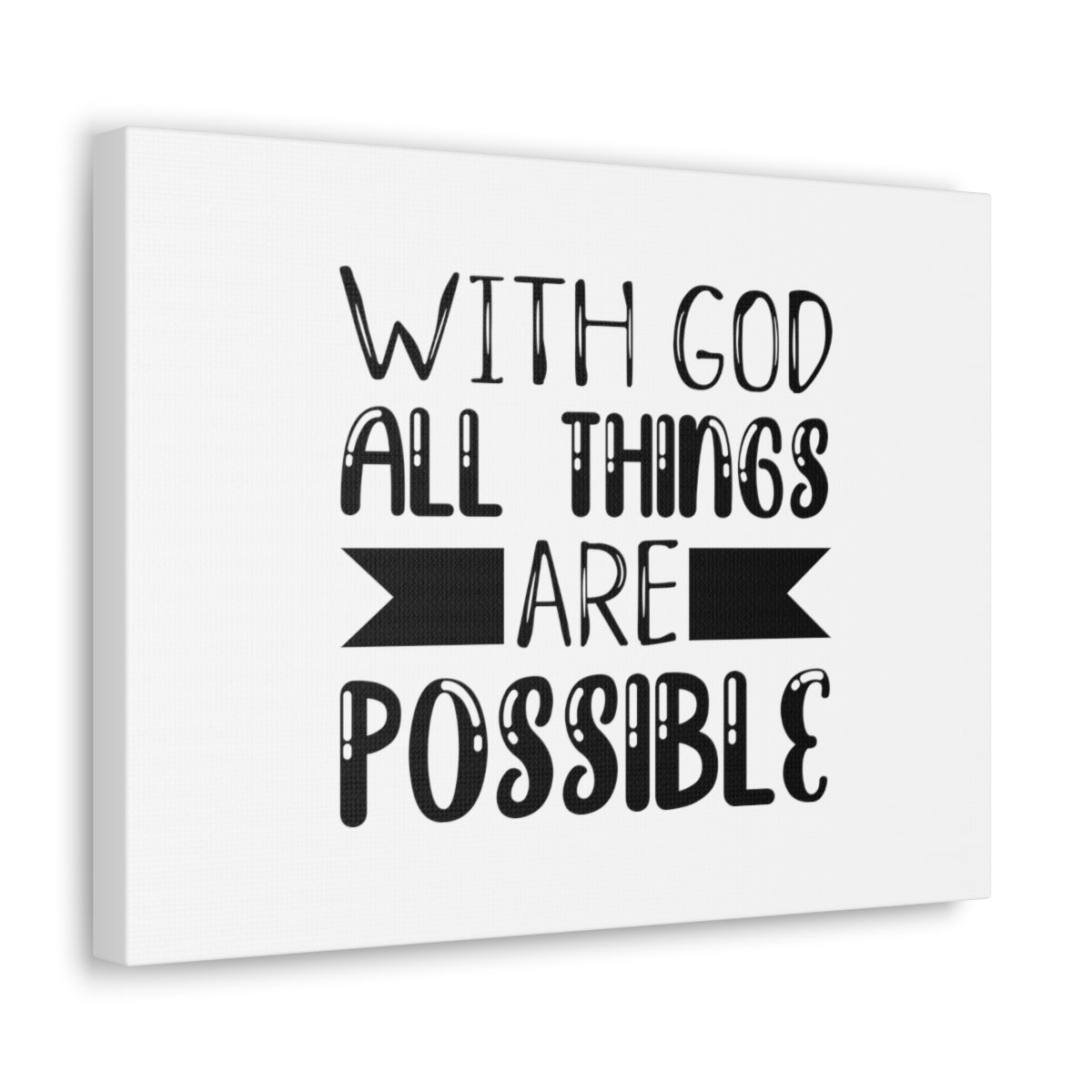 Scripture Walls All Things Are Possible Mark 9:23 Simple Christian Wall Art Bible Verse Print Ready to Hang Unframed-Express Your Love Gifts