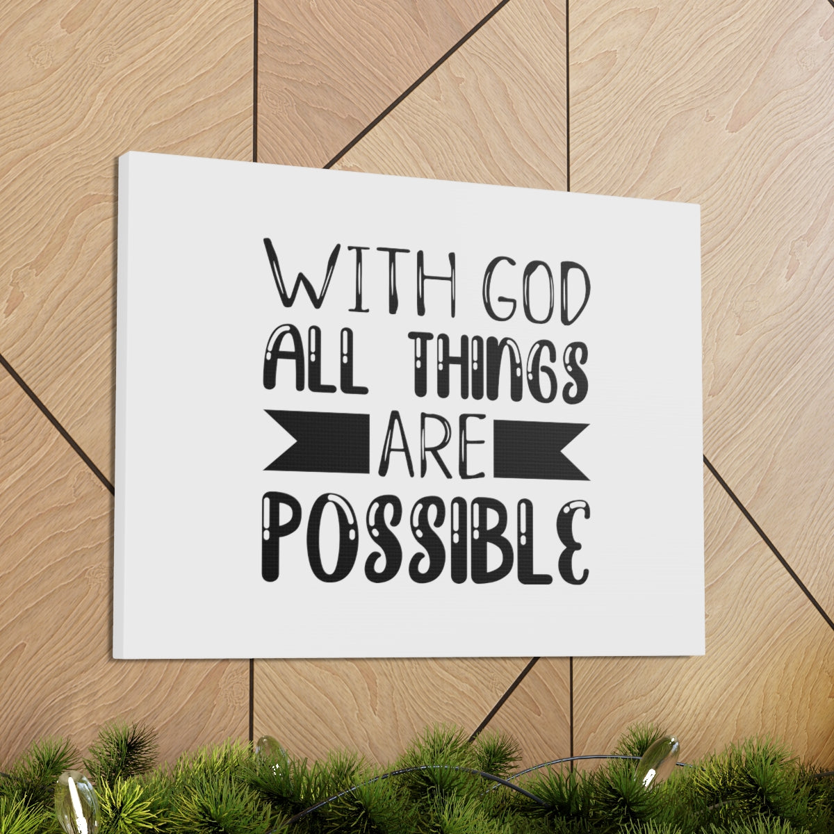 Scripture Walls All Things Are Possible Mark 9:23 Simple Christian Wall Art Bible Verse Print Ready to Hang Unframed-Express Your Love Gifts